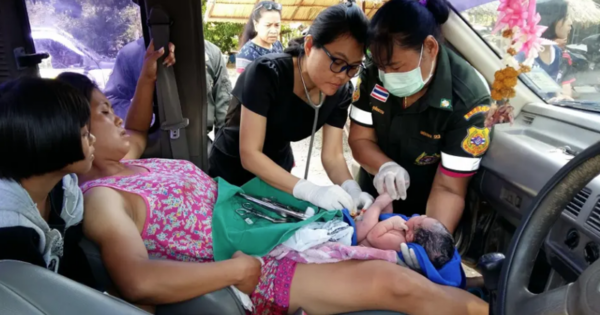 Woman gives birth in her car by the side of the road as baby comes early on the way to hospital appointment