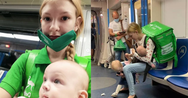 Young Mother Both Takes Her Children with Her And Delivers Food While Her Husband Does This Unacceptable Thing At Home