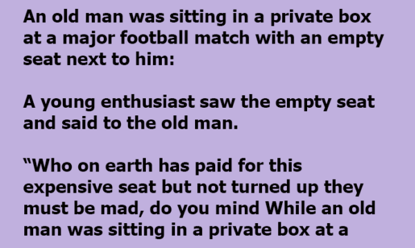 Young man was given an empty seat then tried to ask for the real reason
